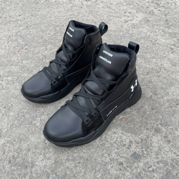 Модные мужские зимние кожаные кроссовки Under Armour Т-862