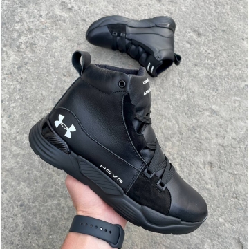 Модные мужские зимние кожаные кроссовки Under Armour Т-862