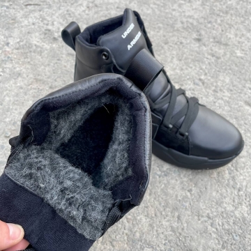 Модные мужские зимние кожаные кроссовки Under Armour Т-862