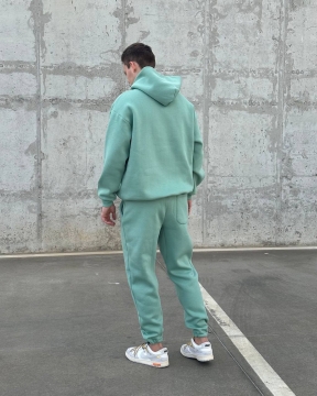 Модный мужской теплый спортивный костюм на флисе К-773