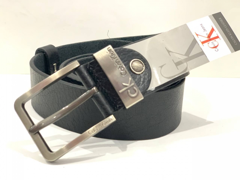 Брендовый мужской ремень Calvin из натуральной кожи Р-270