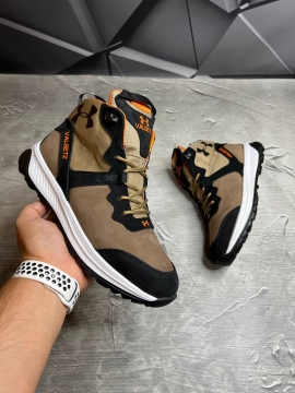 Зимние мужские комбинированные ботинки Under armour на меху Т-882