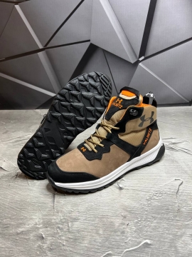 Зимние мужские комбинированные ботинки Under armour на меху Т-882