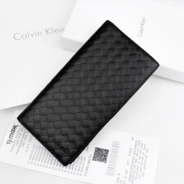 Чоловічий гаманець Calvin книжечкою із плетінням К-121
