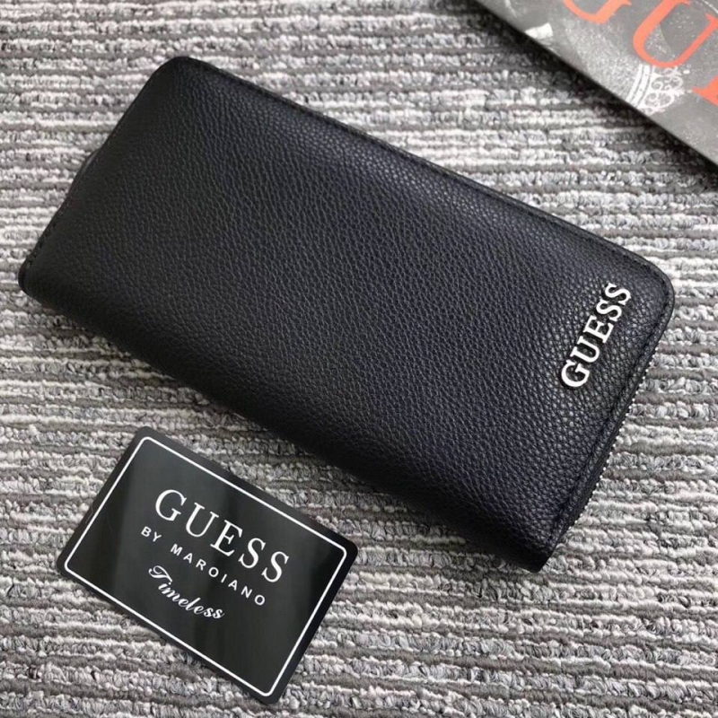 Мужской кожаный клатч Guess на молнии К-122