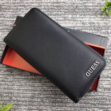 Мужской кожаный клатч Guess на молнии К-122