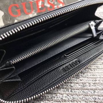 Мужской кожаный клатч Guess на молнии К-122