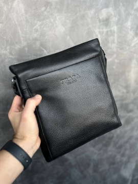 Чоловіча шкіряна брендова сумка Prada S-99