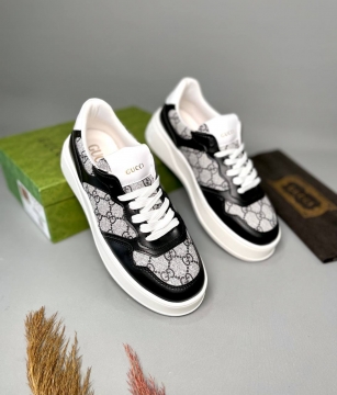 Білі чоловічі брендові кросівки gucci Т-907