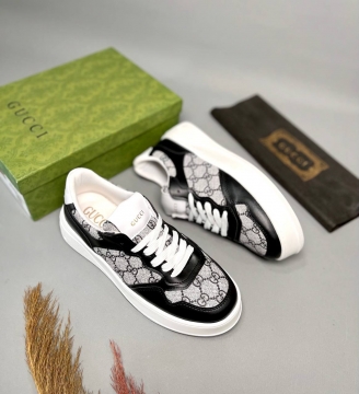 Білі чоловічі брендові кросівки gucci Т-907