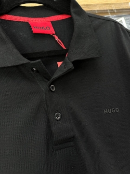 Черное мужское поло Hugo Ф-1351