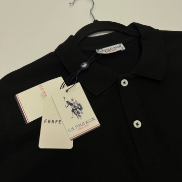 Мужское черное поло US Polo ASSN Ф-1391
