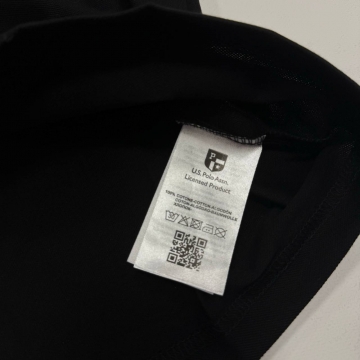 Мужское черное поло US Polo ASSN Ф-1391