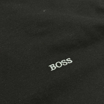 Стильне чорне брендове чоловіче поло Boss Ф-1419