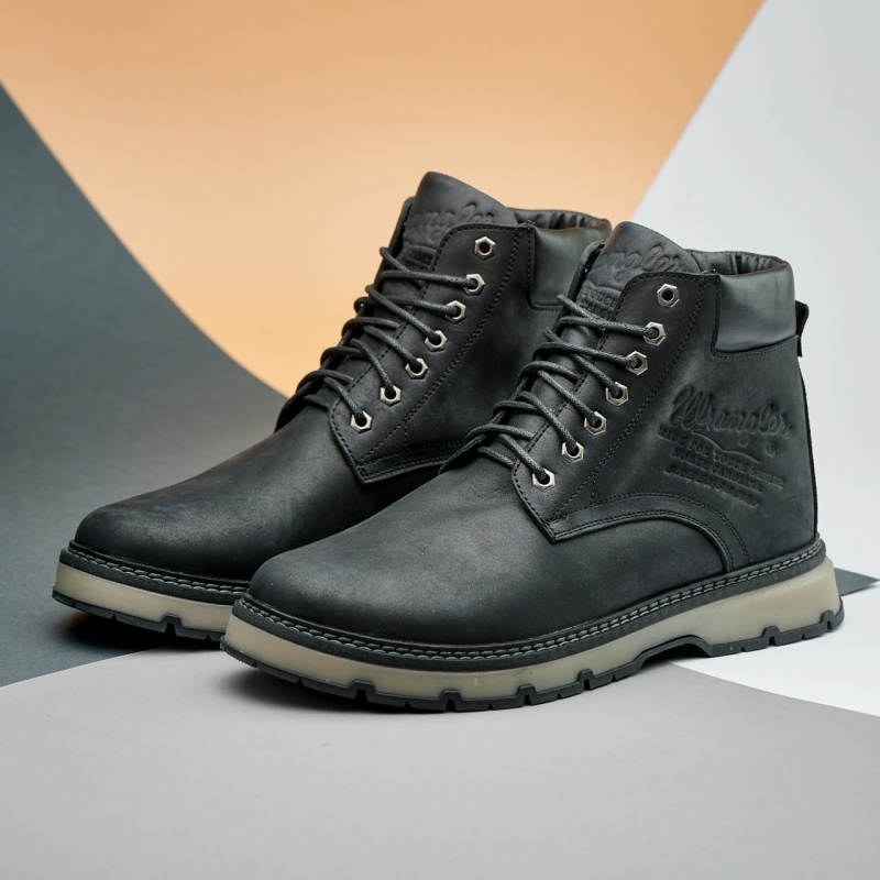 Качественные мужские теплые зимние ботинки Wrangler Т-987