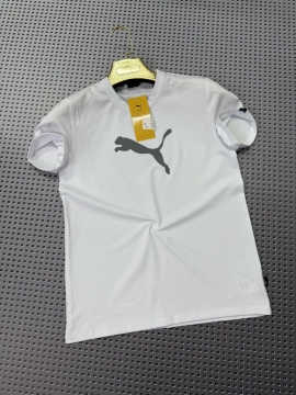 Белая мужская футболка puma Ф-1447