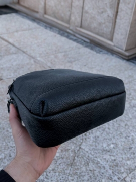 Чоловіча шкіряна брендова сумка Armani через плече S-111