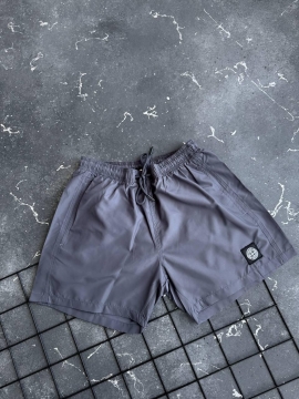Темно синие мужские плавательные шорты Stone Island С-736