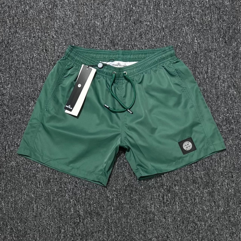 Зеленые брендовые шорты для плавания Stone Island С-737