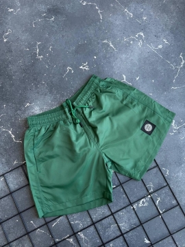 Зеленые брендовые шорты для плавания Stone Island С-737