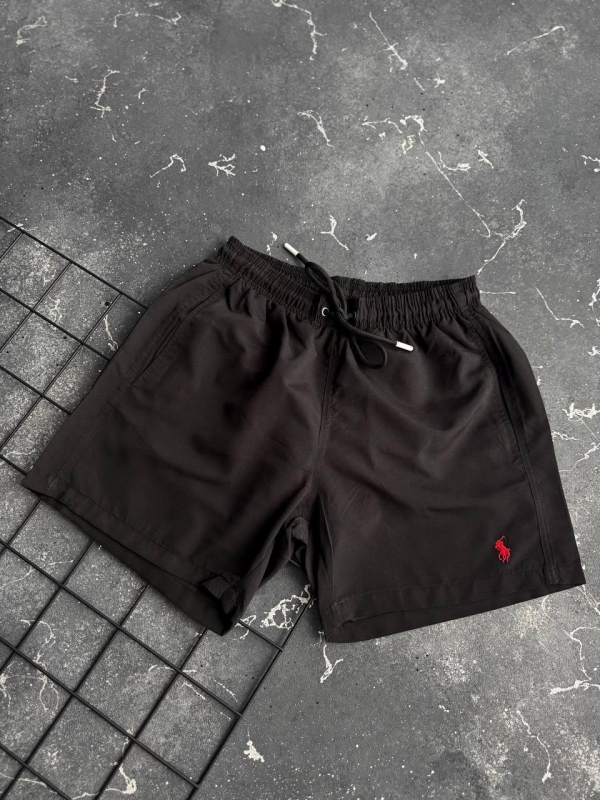 Брендовые мужские черные плавательные шорты ralph lauren С-739