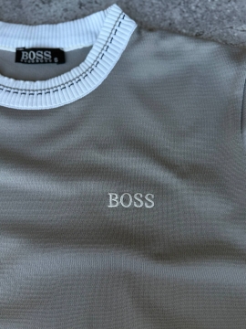 Стильный брендовый мужской свитер Boss в стиле old money Т-1467
