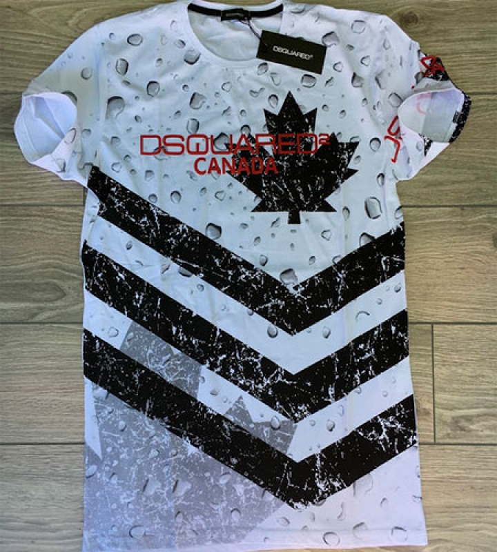 Белая Футболка Dsquared Ф-346