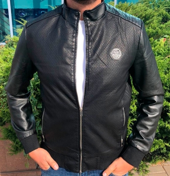 Мужская кожаная куртка Philipp Plein К-213
