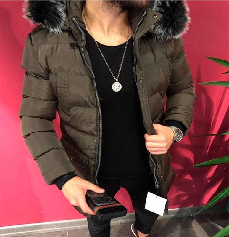 Брендовая мужская зимняя куртка Moncler Z-188