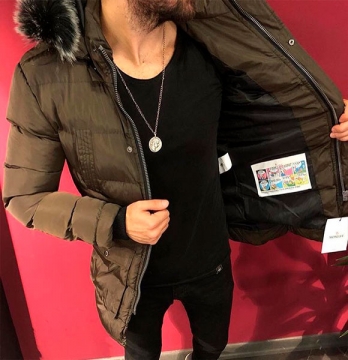 Брендовая мужская зимняя куртка Moncler Z-188