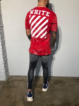 Червона футболка Off white Ф-381