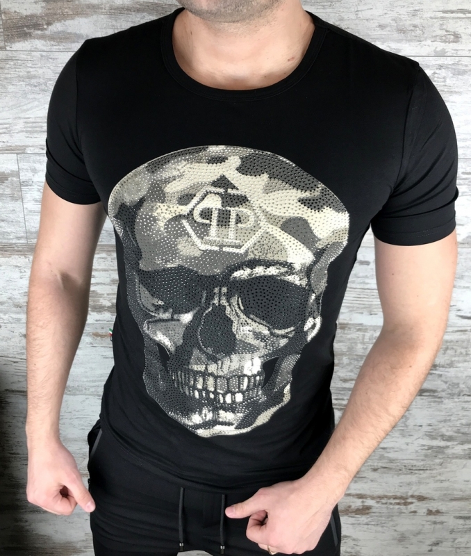 Мужская футболка Philipp Plein с черепом Ф-415