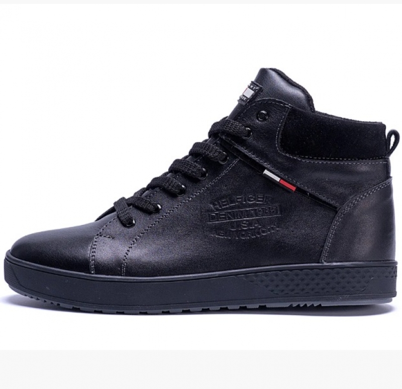 Кожаные зимние ботинки Hilfiger Т-249