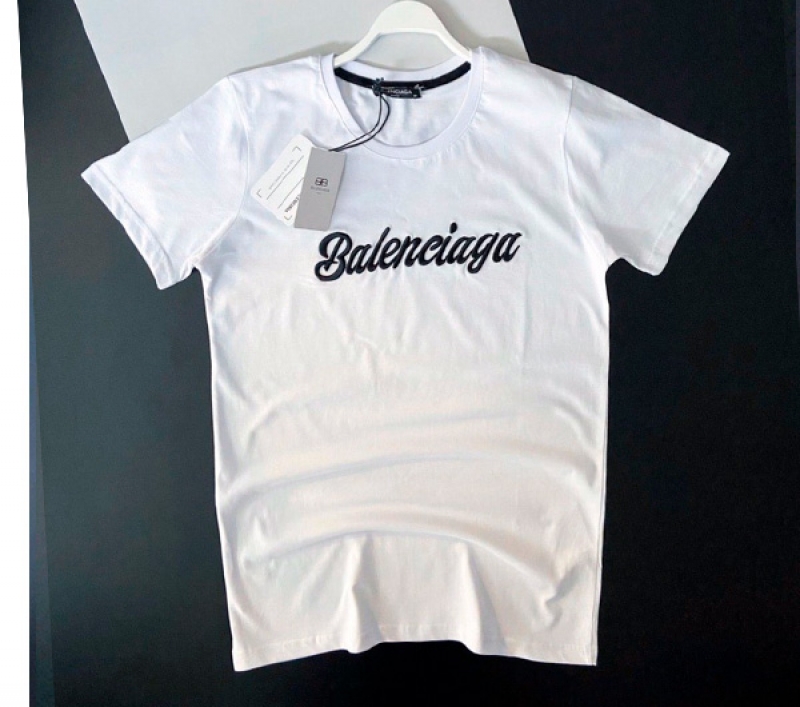 Однотонна брендова футболка Balenciaga Ф-489