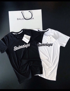 Однотонна брендова футболка Balenciaga Ф-489