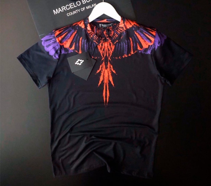 Черная футболка Marcelo Burlon Ф-494