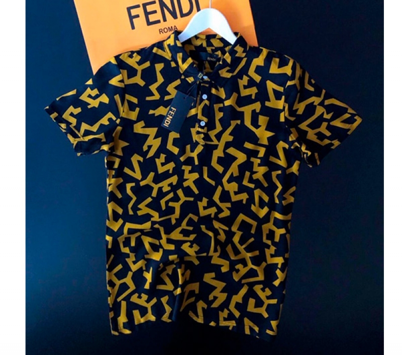 Мужская футболка поло Fendi Ф-497