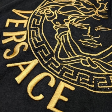 Черная мужская футболка Versace Ф-572