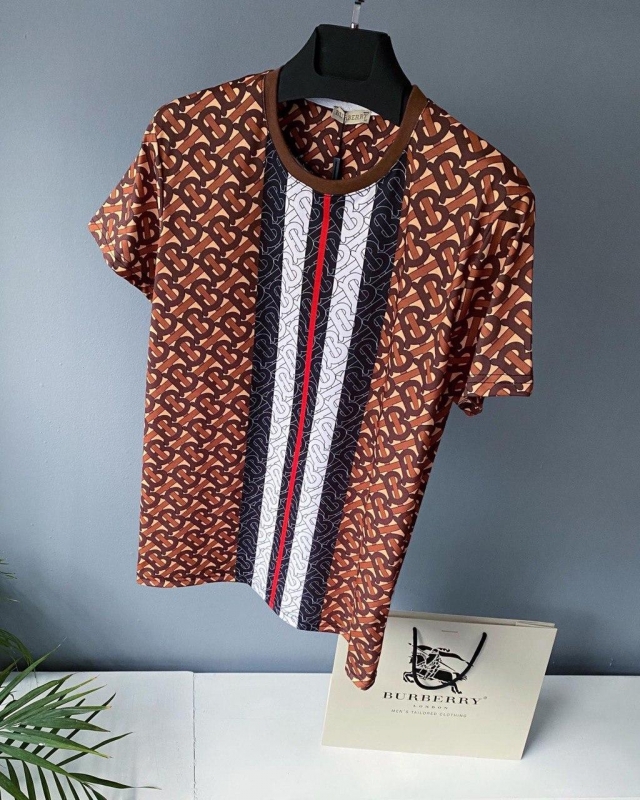 Модная мужская футболка Burberry Ф-628