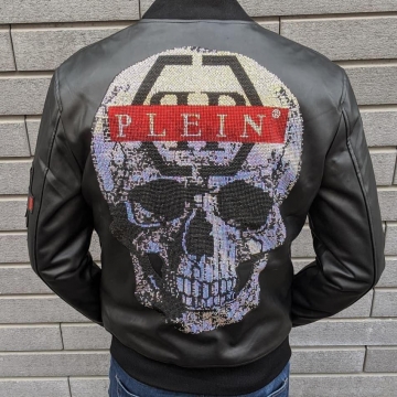 Кожаный бомбер PHILIPP PLEIN К-370