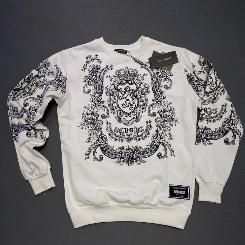 Стильна брендовий кофта з візерунками Dolce Gabbana Т-402