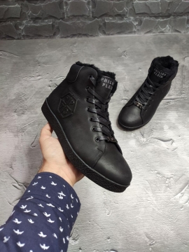 Мужские высокие зимние ботинки Plein Т-302
