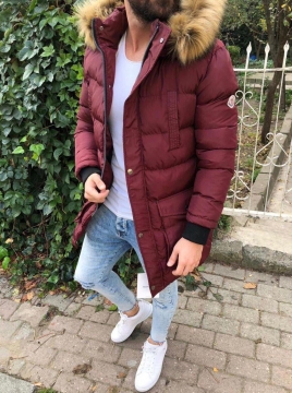 Модная красная мужская зимняя куртка moncler Z-272