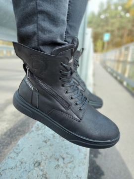 Мужские кожаные зимние ботинки Diesel Т-323