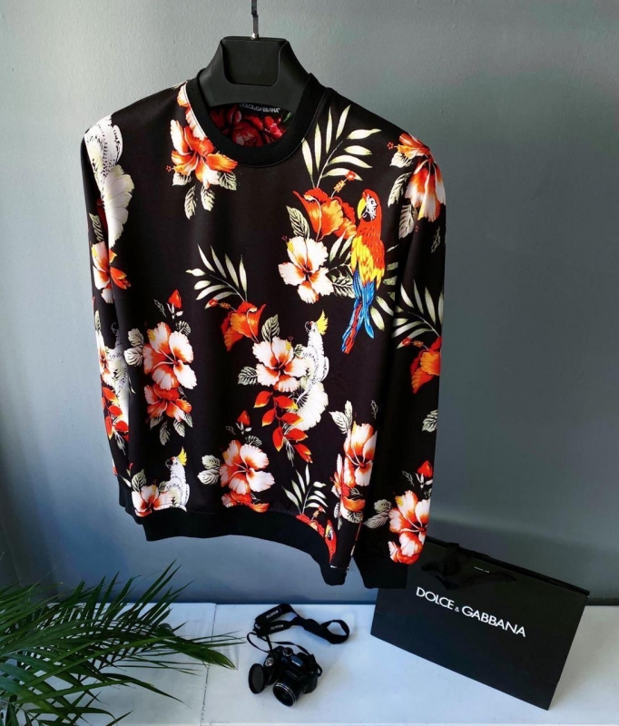 Модный мужской брендовый свитшот Dolce Gabbana Т-439