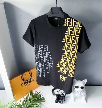 Брендовая молодежная футболка Fendi Ф-718