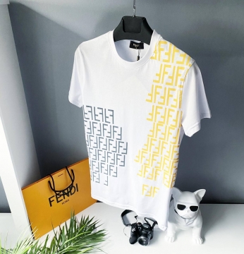 Брендовая молодежная футболка Fendi Ф-718