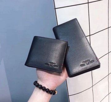 Длинный мужской кожаный кошелёк Armani К-70-1