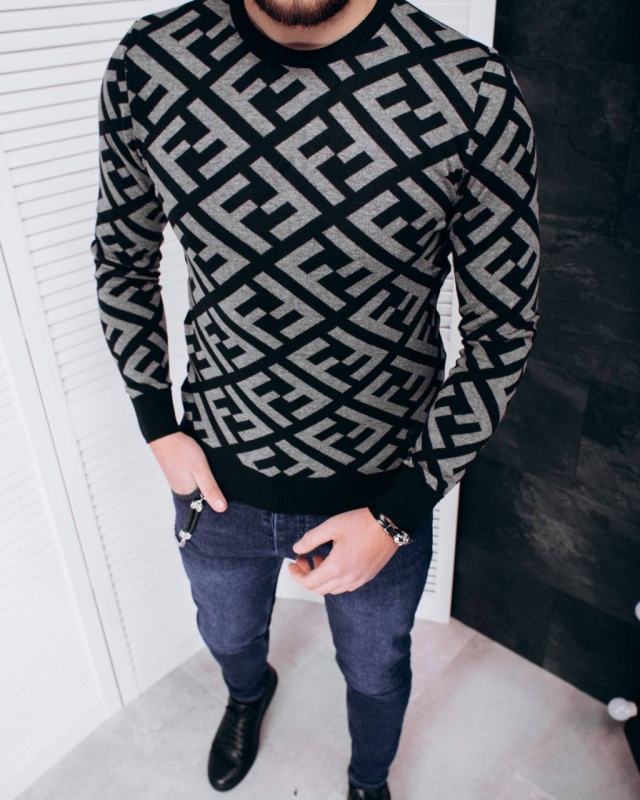 Модний чоловічий світшот Fendi style Т-491 