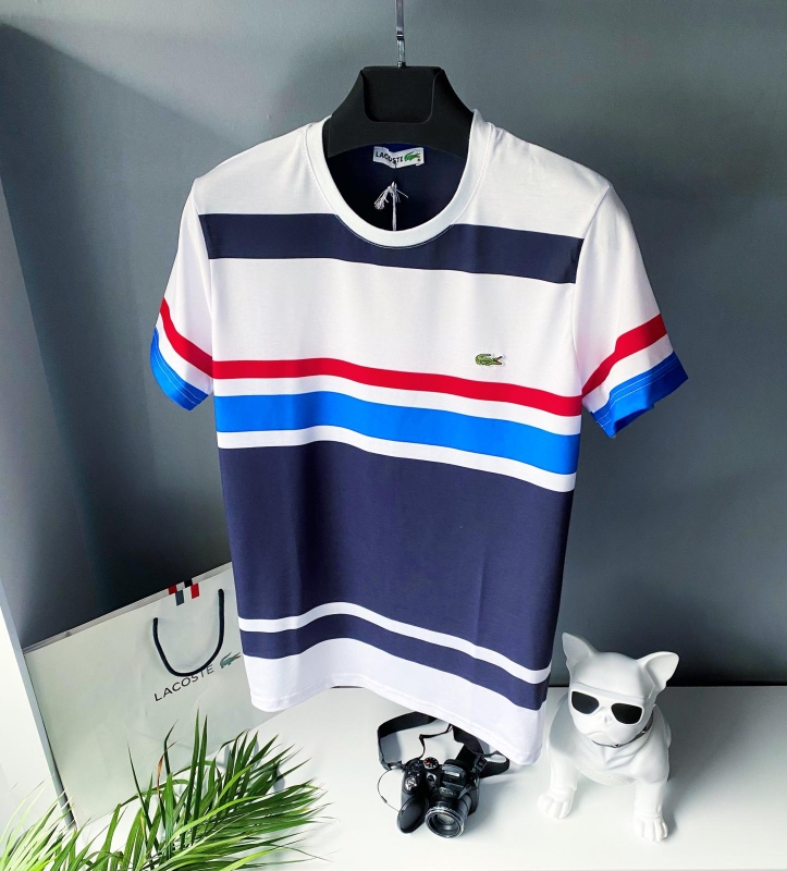 Модная брендовая мужская футболка Lacoste Ф-734